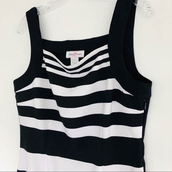 StitchBtween Black & White Striped Dress - Picture 6 of 8